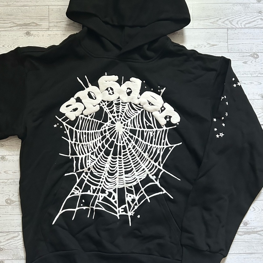 NWOT Black Sp5der Hoodie